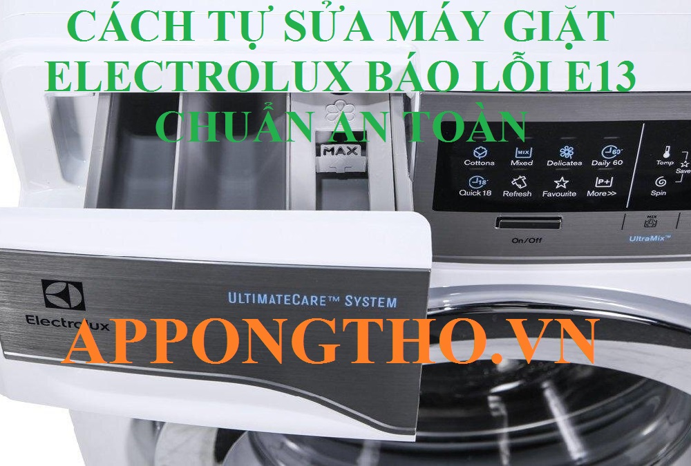 Có thể tự sửa lỗi E13 máy giặt Electrolux tại nhà không?