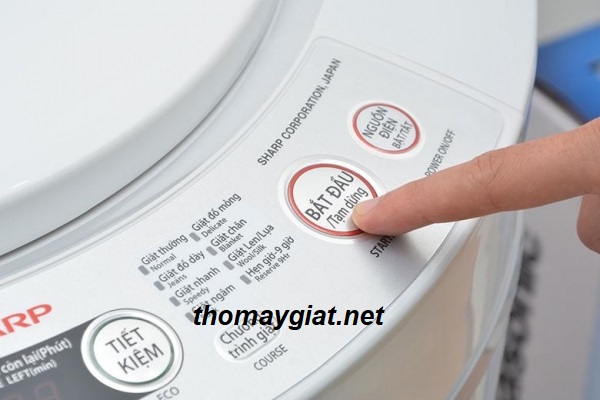 tại sao máy giặt Sharp nước vào nhưng không giặt