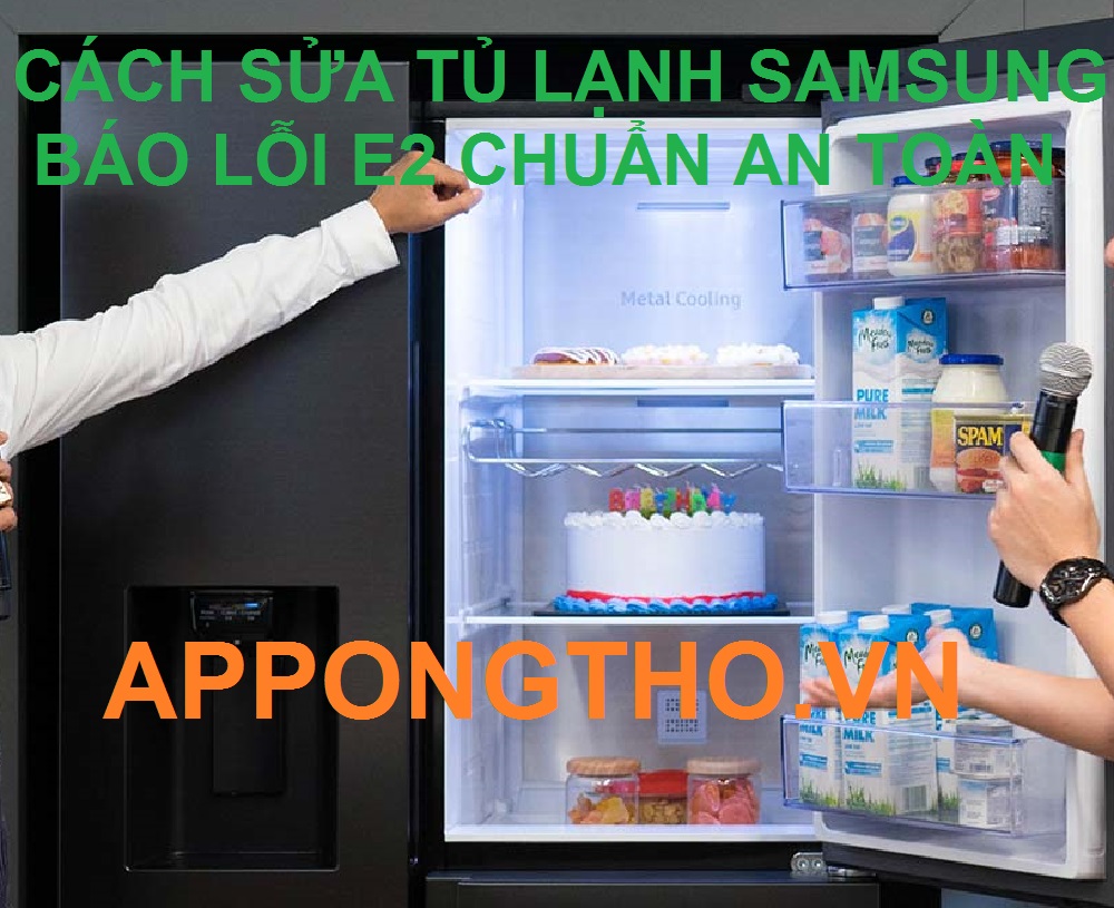 Cách thay điện trở phá băng xóa lỗi E2 tủ lạnh Samsung