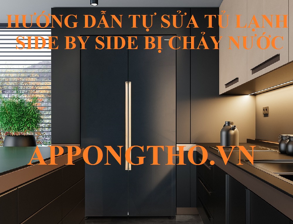 Chảy nước tủ lạnh Side by Side có liên quan thoát nước không?